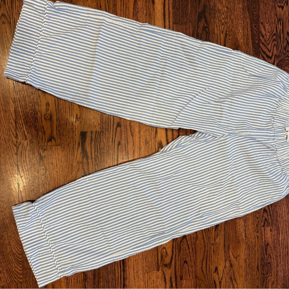 LAKE Classic Blue and White Striped Pajama Pants